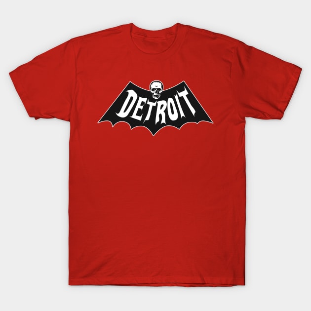 Detroit Skull Bat T-Shirt by Evan Derian